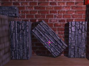brick wedged between two walls requires rotation to avoid penetration.